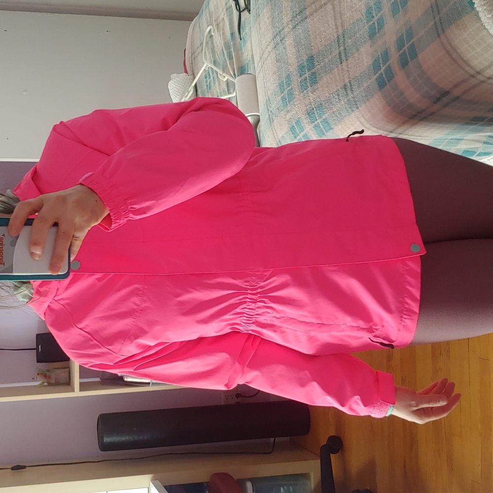 Fluorescent pink McKinley rain coat